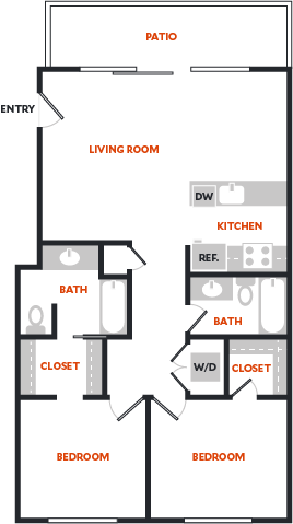 Floor Plan - Plan 2DR
