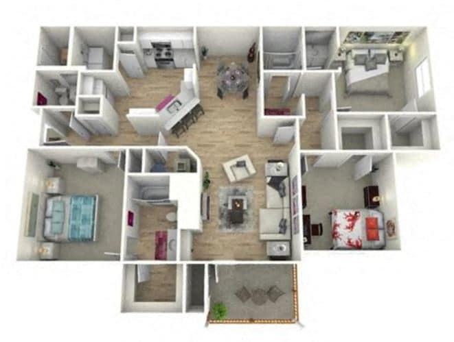 Floor Plan - TERRELL Renovated