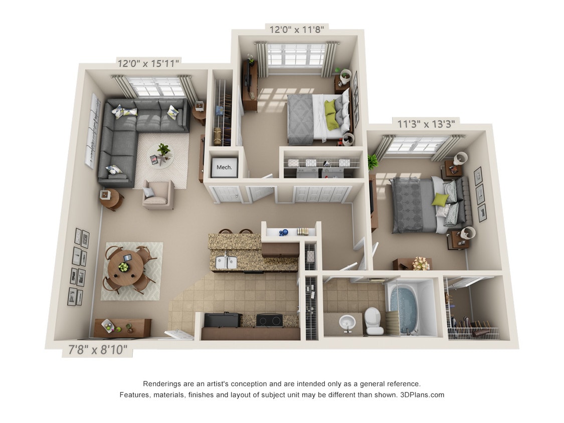 Floor Plan - B1 - The Copper