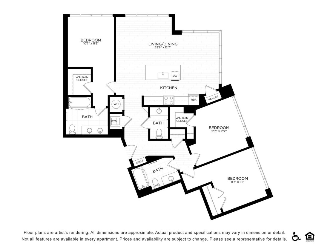 Floor Plan - 3E-2 | 1491 SF