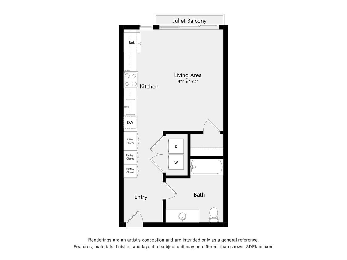 Floor Plan - Studio S01AA