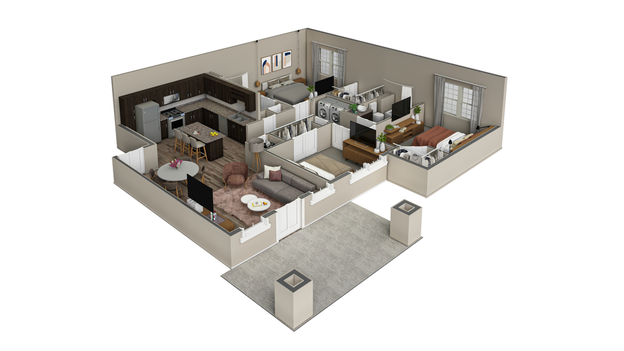 Floor Plan - 3 BR Haven Summit