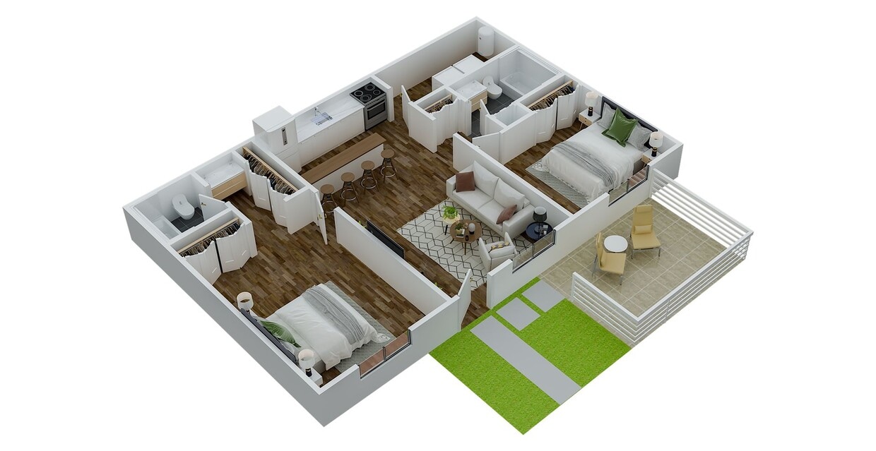 Floor Plan - 2x2