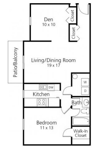 1BR/1BA - Selene