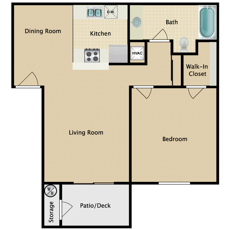 PlanA_4429.png - 1 Bed 1 Bath A