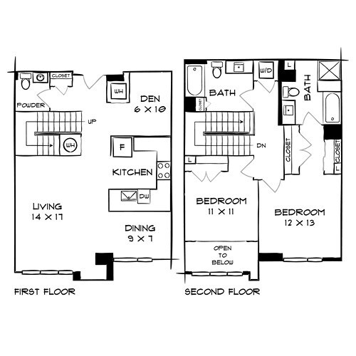 Floor Plan - Design 2A25 Townhome