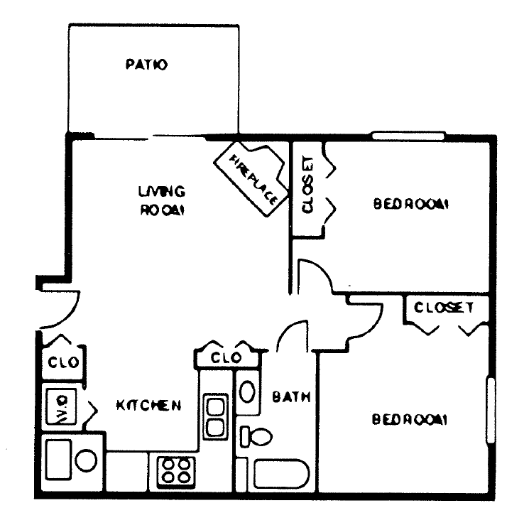 Floor Plan - Third Floor With Balcony & Cathedral Ceiling