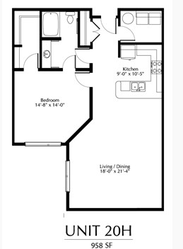 Large 1 Bedroom - A7 One Bedroom