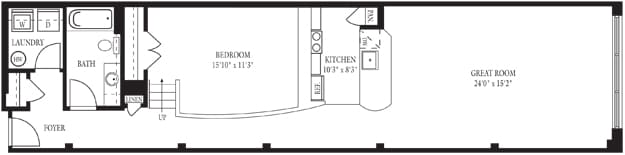 CA-LL_1Bed_1Bath_976 Sq Ft - CA-LL One Bedroom, One Bathroom