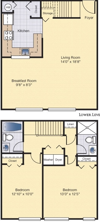 2BR/2BA - 2 BEDROOM 2 BATH 974