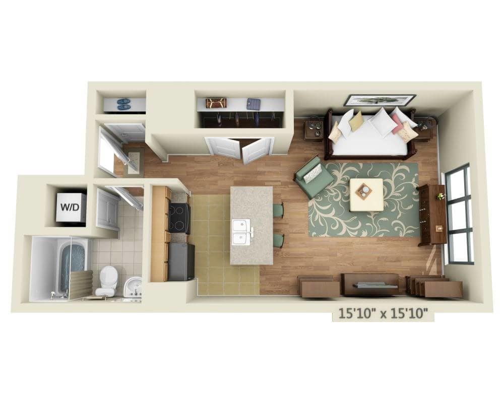 Floor Plan - STUDIO TOWER (E1A)