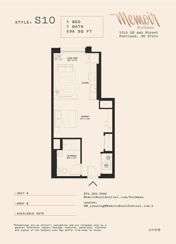 Floor Plan - OPEN 1X1
