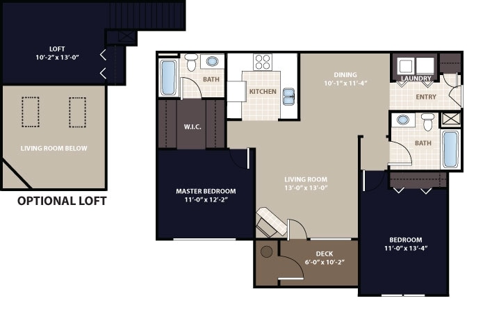 2BR/2BA - Jefferson