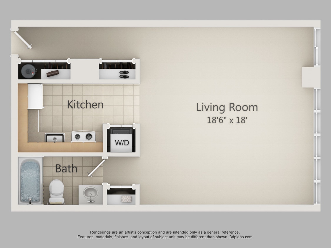 Floor Plan - Studio