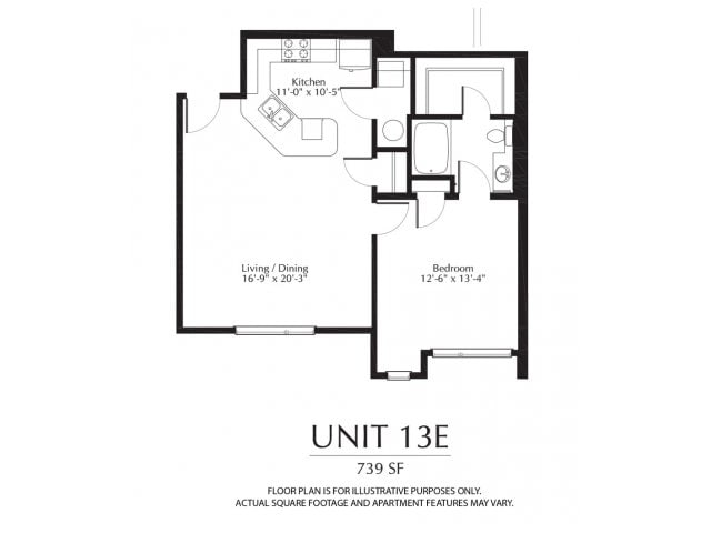 1 Bedroom 1 Bath - A16 Renovated One Bedroom