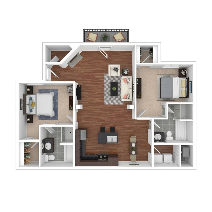 Floor Plan - Burgundy