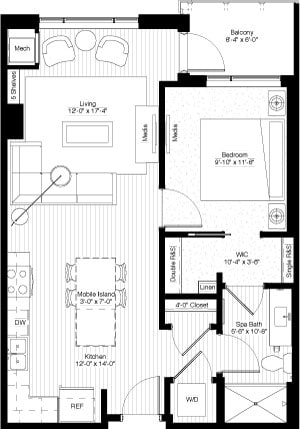 1BR/1BA - Calhoun