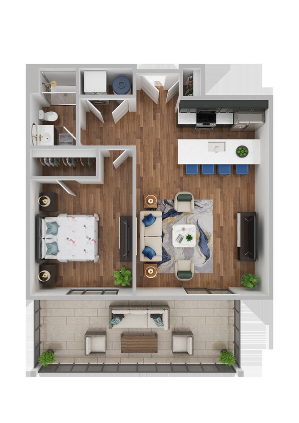1-1F 3D Floor Plan - 1-1F