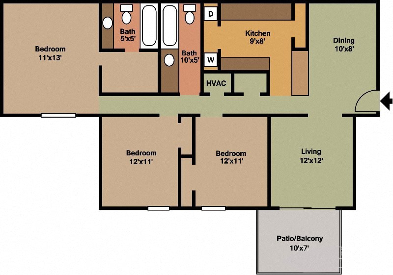 Floor Plan - 3x2