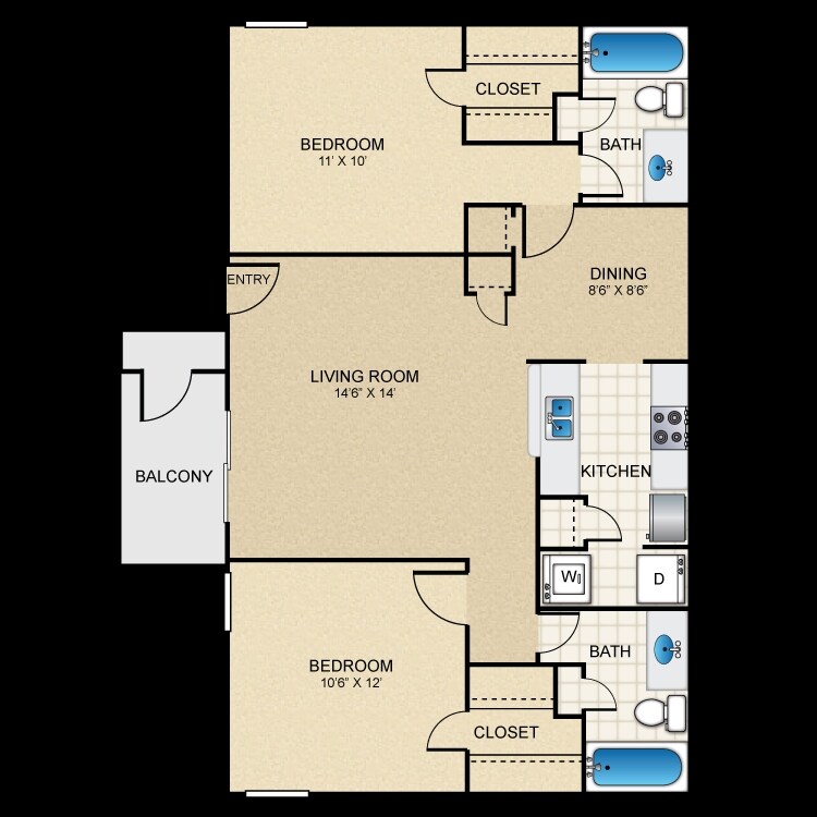 2BR/2BA - Eskew_RENO