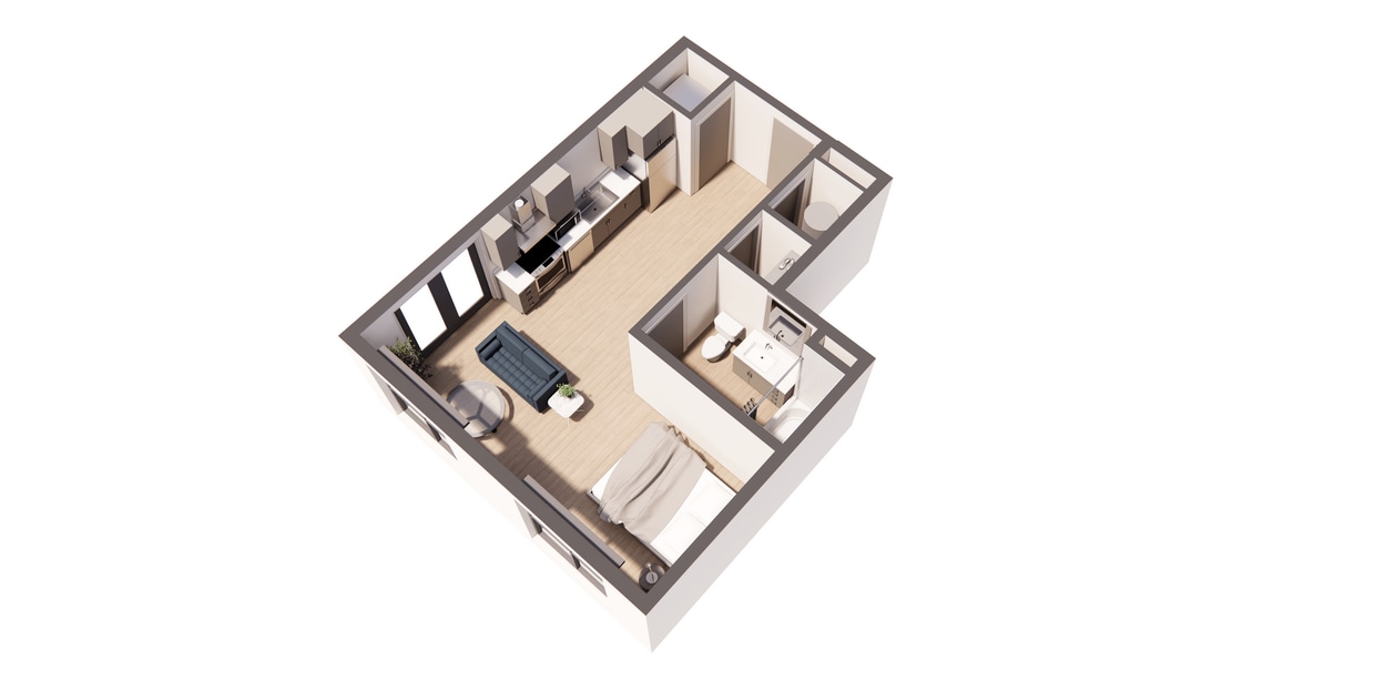 Floor Plan - Picasso Bleu - INCOME RESTRICTED
