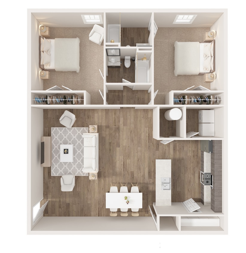 Floor Plan - **Application for 2 Bedroom Queue**