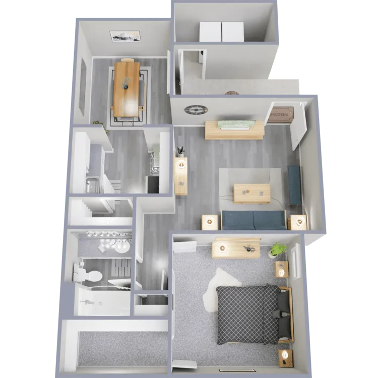 Floor Plan - 1X1-B