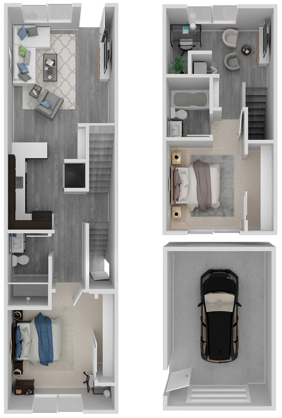 Floor Plan - Two Bedroom TH