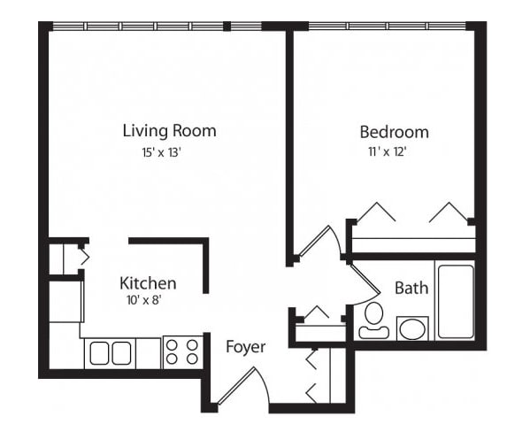 ONE BED - F - 1B