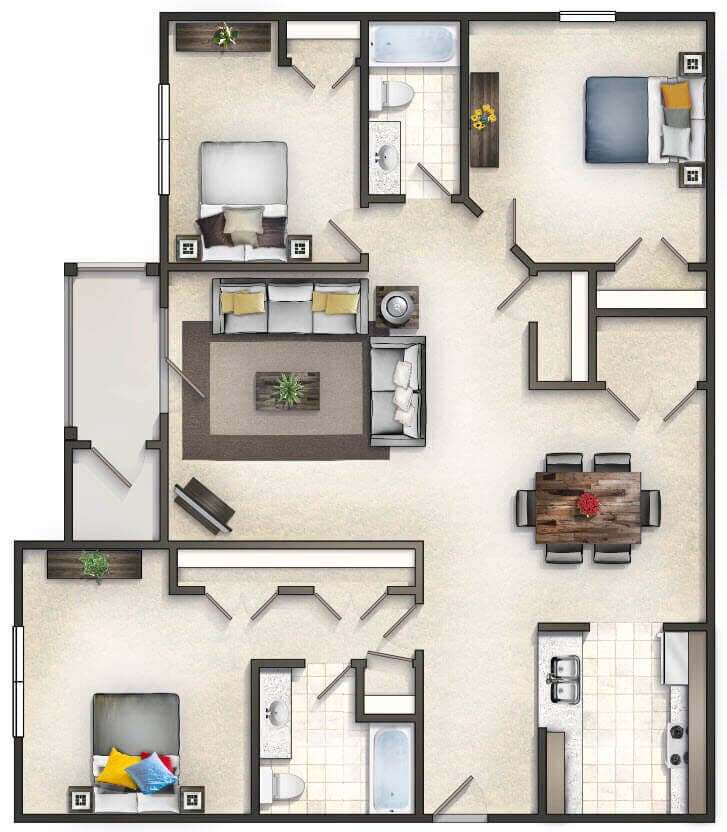 Floor Plan - The Davenport