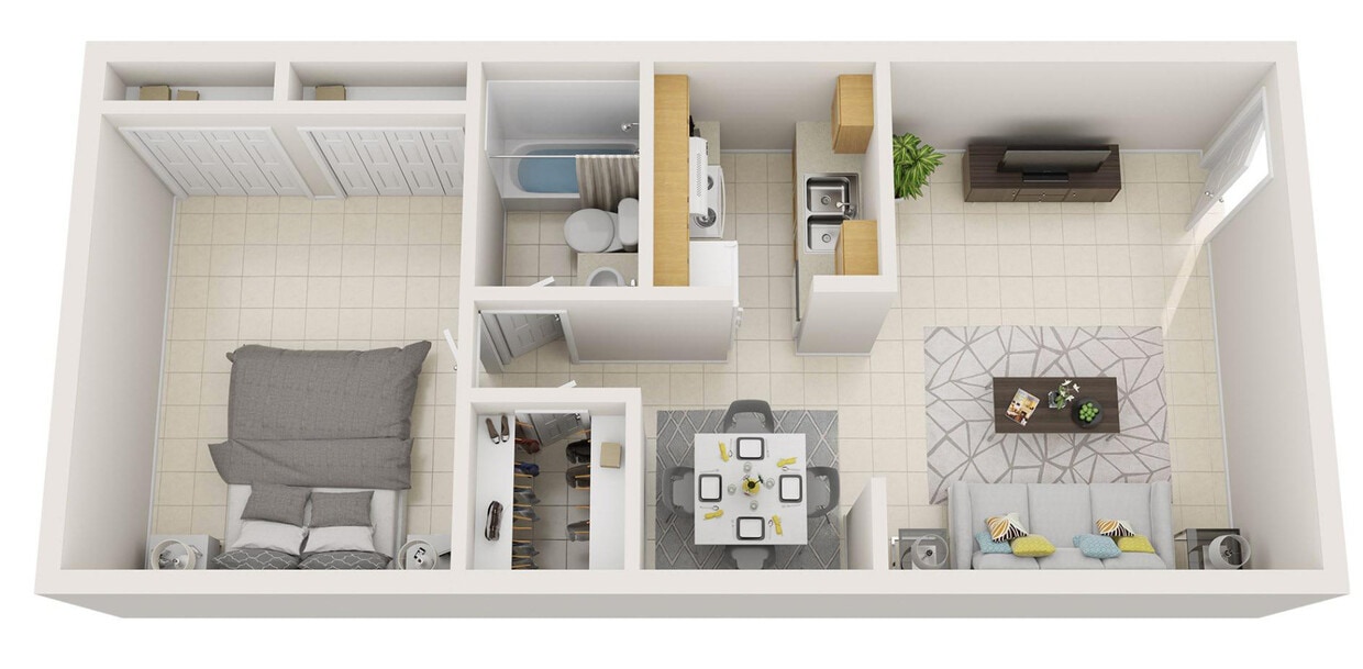Floor Plan - Essex - Studio Apartment