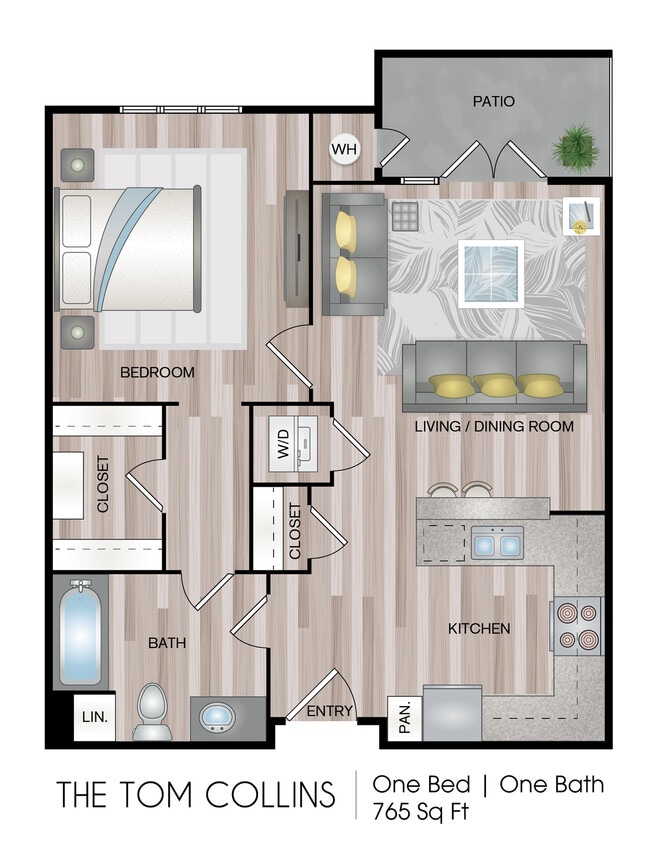 683 - 765 sq ft - The Tom Collins (Grand)