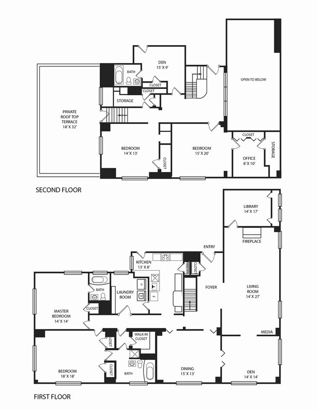 Floor Plan - Senate 5 Bedroom 3 Bath