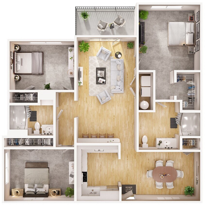 Floor Plan - 3A w/Patio Renovation 2
