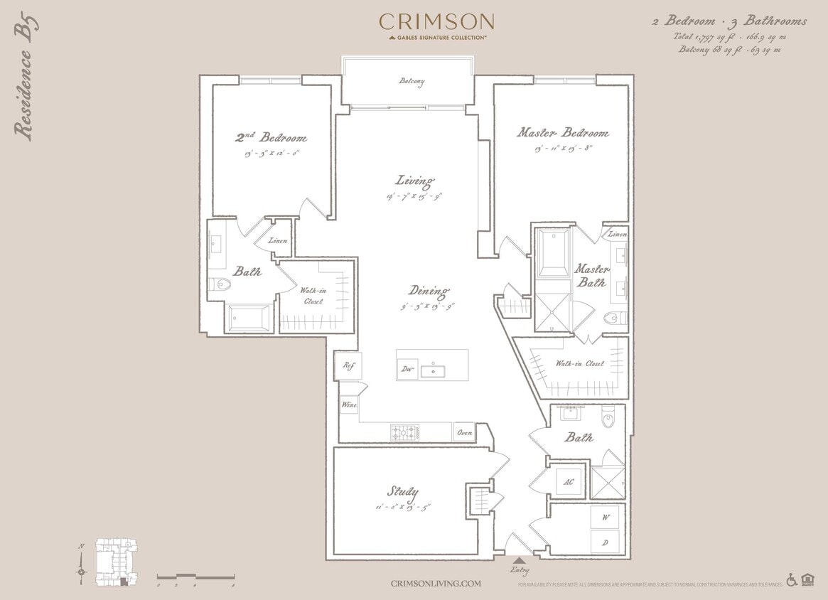 Floor Plan - Residence B5 with study