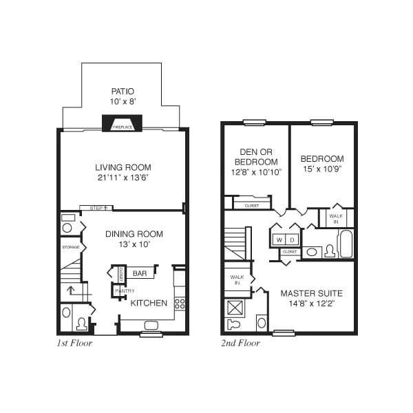 North Willow Floor Plan - Essex 1665 sq. ft..jpg - 3 Bed/2.5 Bath