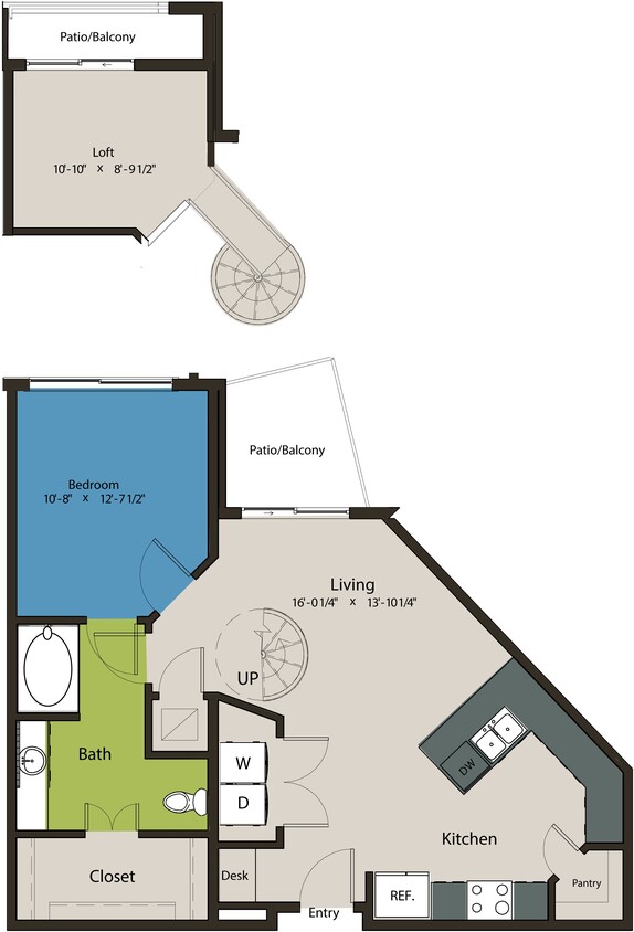 Floor Plan - 1H-Loft