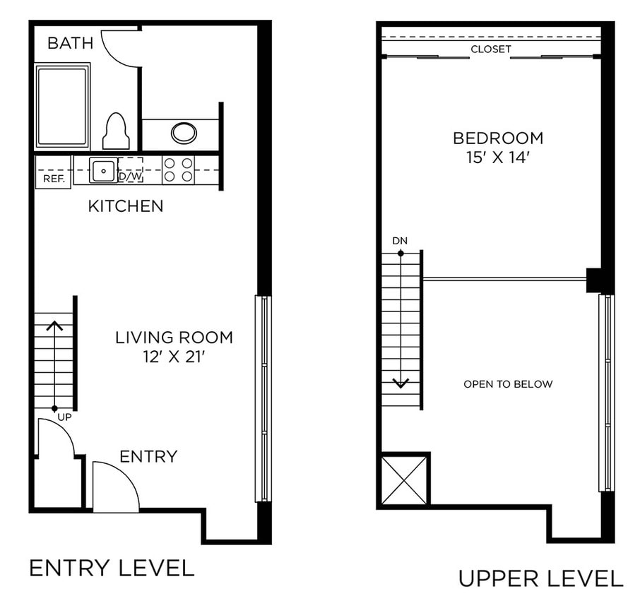 The Rice - C8 - 1x1-PH - 2 Beds - 2 Baths - 1519 Sq. ft. - C8 - 1x1-PH