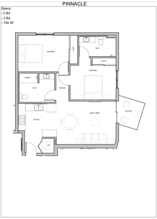 Pinnacle Floorplan - Pinnacle