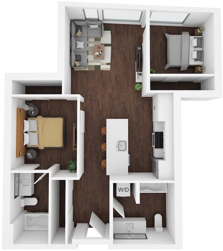 Floor Plan - 1 Bed/1 Bath-C16