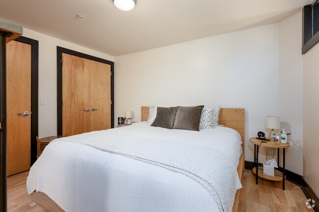 2BR, 2.5BA - 1,035SF - Primary Bedroom - 50 West Fourth Residences