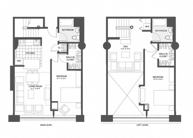 Floor Plan - 2 Bed/2 Bath Den