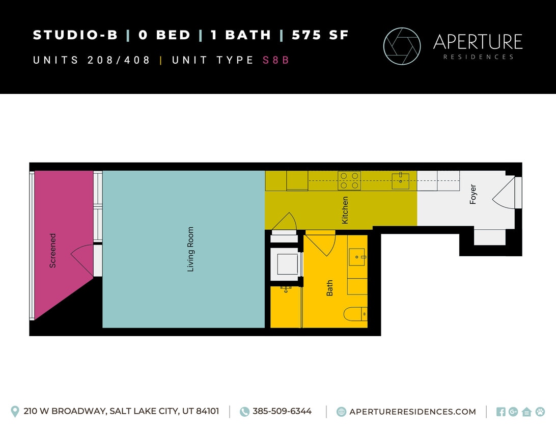 Units 208 408 Aperture - Floor Plan Inserts - Studio-B
