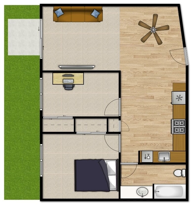 Floor Plan - 2bm-r