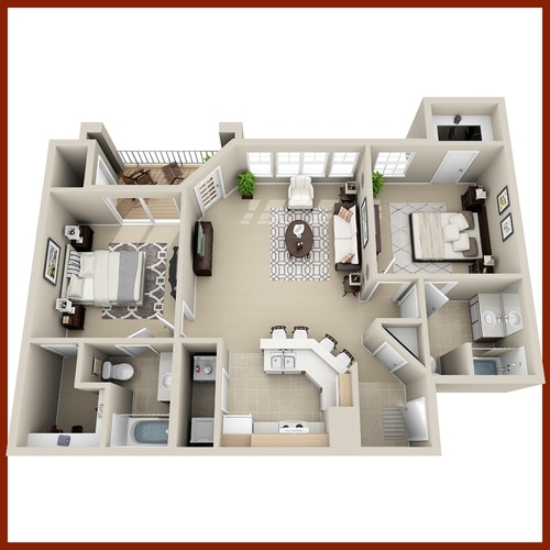 Floor Plan - 2 Bedroom Classic