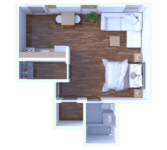 Floor Plan - Studio Floor Plan S24 666 3R