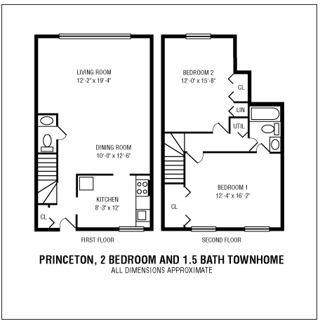 2BR/1.5BA - Princeton Townhome