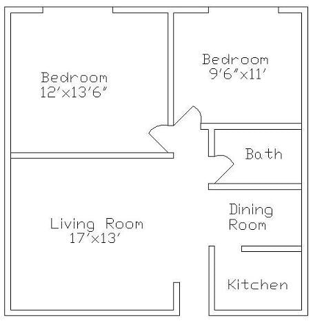2BR/1BA - Two Bed One Bath