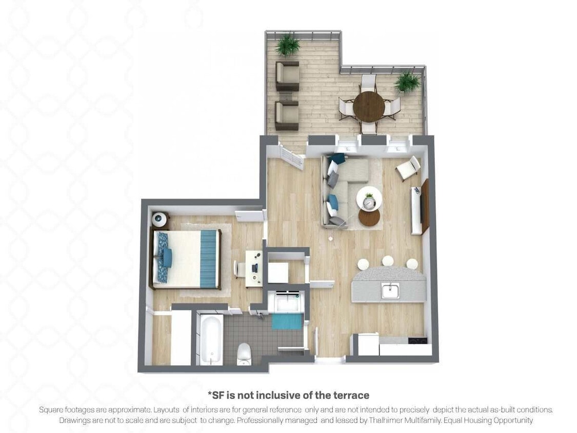 Floor Plan - Maury | +156 sqft Terrace