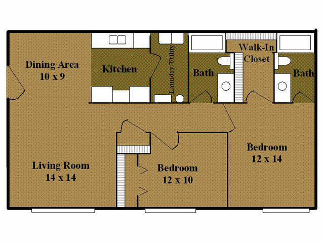 Floorplan - Two Bedroom